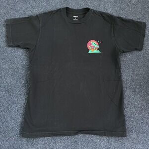 Obey Shirt Mens Small Black Psychedelic Mushroom Rainbow Graphic Tee T-Shirt